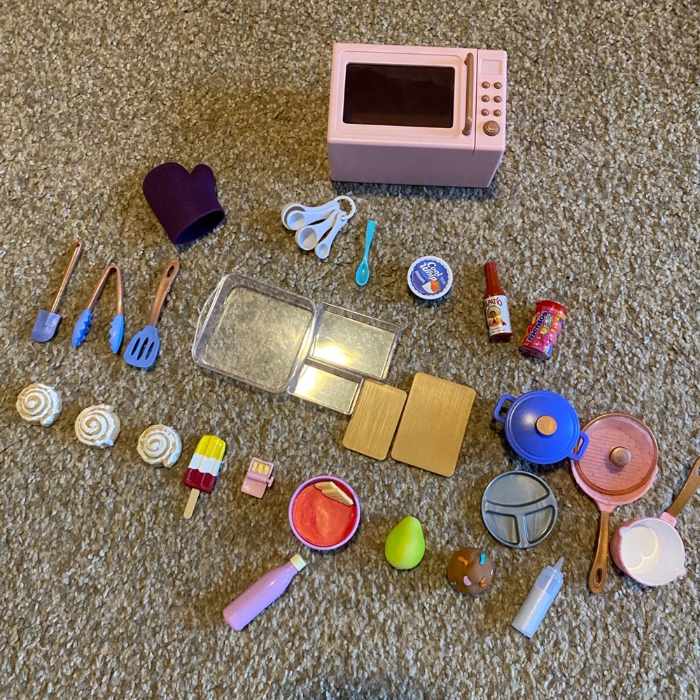 Our Generation Cooking Set with Play Food & Utensils – Fits 18” Dolls